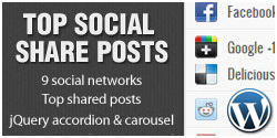 WordPress Top Social Share Posts